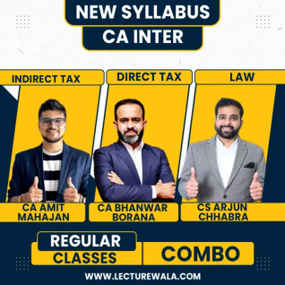 CA Inter Coprtporate and Other Law And Direct Tax & Indirect Tax By CA Bhanwar Borana, CA Amit Mahajan & CS Arjun Chhabra 