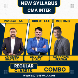 CA Vishal Bhattad IDT, CA Vijay Sarda DT, CA Ranjan Periwal Costing Regular Online Combo Classes For CMA Inter 