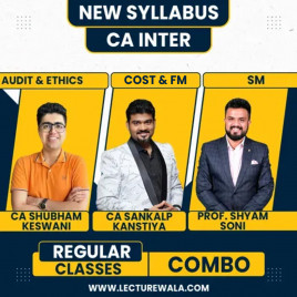 CA Inter Group 2 Regular Combo Batch By CA Shubham Keswani &amp; CA Sankalp Kansitya &amp; Prof. Shyam Soni.