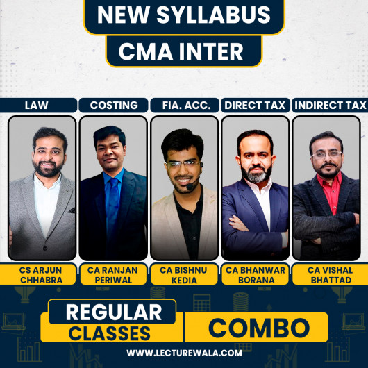 CMA Inter Grp 1 Combo - Law & FA & Taxation & Costing Regular Batch with CA Bishnu Kedia