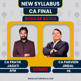 CA Final FR &amp; AFM Combo Fastrack Batch By CA Parveen Jindal and CA Pratik Jagati : ONLINE CLASSES. 