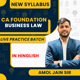 CA Foundation Business Law Fastrack Live Practice Batch by Amol Jain Sir