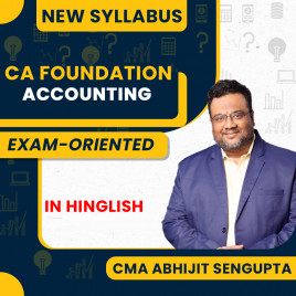 CMA Abhijit Sengupta Accounting Live Fasttrack Exam Oriented Batch For CA Foundation