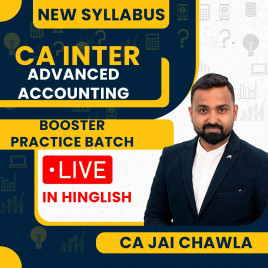 CA Jai Chawla Advanced Accounts Booster Practice Batch For CA Inter