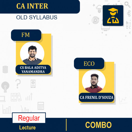 CA Inter FM-ECO In English Regular Course By CS Bala Aditya Yanamandra & CA Roshini Krishnaiyer : ONLINE CLASSES.