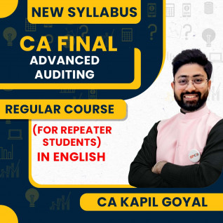CA Final Audit Regular Course by CA Kapil Goyal for Repeater Students : Online classes.