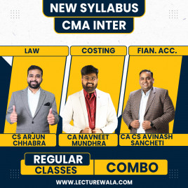 CMA Inter Group 1 Combo Accounts, Law &amp; Costing Regular online Classes : Google Drive