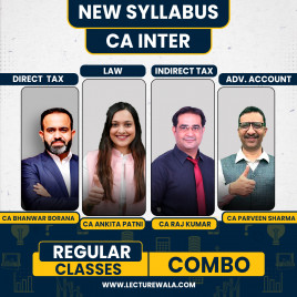 CA Inter Combo DT CA Bhanwar Borana &amp; IDT CA Raj Kumar, Law CA Ankita Patni &amp; Adv. Account CA Parveen Sharma Regular Batch