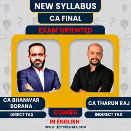 CA Final DT &amp; IDT Exam- Oriented Batch By CA Bhanwar Borana &amp; CA Tharun Raj : Full English