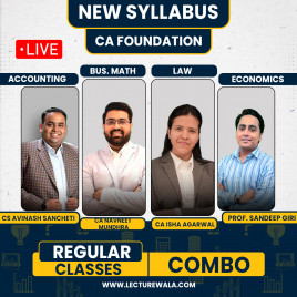Navin Classes All 4 Subjects Combo Regular Batch For CA Foundation