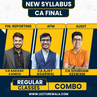 CA Aakash Kandoi FR & CA Ajay Agarwal AFM & CA Shubham Keswani For Audit Regular Classes For CA Final 