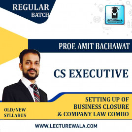 CS Executive Setting Up of Business Closure &amp; Company Law Combo By Amit Bachhawat : Pen Drive / Online Classes