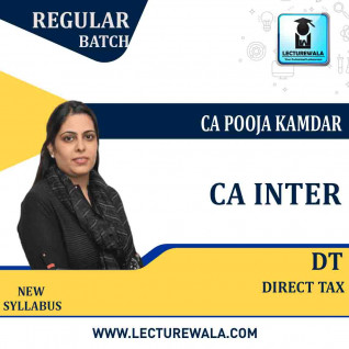 CA Inter Direct Tax Regular Course By CA Pooja Kamdar: Pen drive / Google drive.