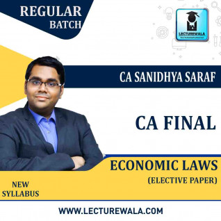 CA Final Economic Law-Paper 6D Elective Paper New SyllabusBy CA Sanidhya Saraf: Pen Drive / Google Drive.