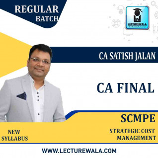 CA Final SCMPE Regular In-Depth Batch With 1.5 Views & 02 Years Validity By CA Satish Jalan: Pen Drive / Google Drive.