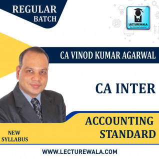 CA Inter Accounting Standard (Group-2) New Syllabus Regular Course By CA Vinod Kumar Agarwal : Pen Drive / Online Claasses