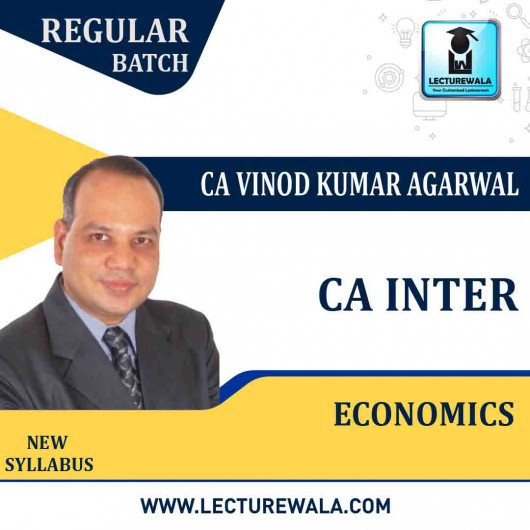 CA Inter Economics Regular Course By CA Vinod Kumar Agarwal : Pen Drive / Online Classes.