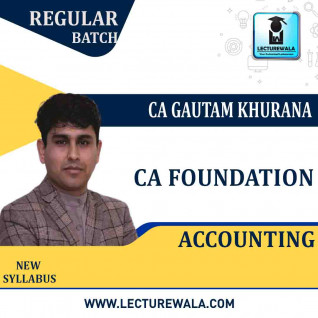 CA Foundation Accounting Regular Course: Video Lectures + Study Materials by CA Gautam Khurana (For May 2021)