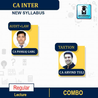 CA Inter Audit and Law & Taxation Combo New Syllabus Regular Course (Mar. 2021 Batch) By CA Pankaj Garg and CA Arvind Tuli : Pen Drive / Online Classes