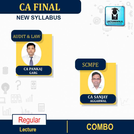 CA Final Audit & Law (Feb. 2021 Batch) & SCMPE (Latest Rec.) New Syllabus Regular Course By CA PANKAJ GARG & CA SANJAY AGARWAL : Pen Drive / Online Classes