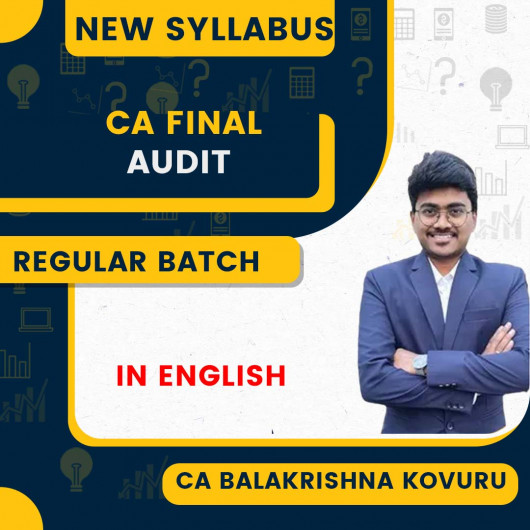 Advaned Audit Regular online Classes For CA Final By CA Balakrishna Kovuru