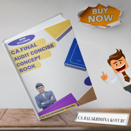 CA Final Audit Concise (Concept Book by CA Balakrishna Kovuru - Latest Edition Study Material