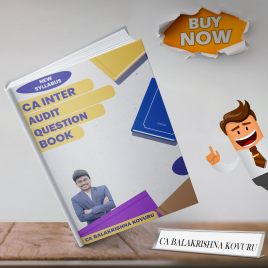CA Inter Audit Question Bank by CA Balakrishna Kovuru - Latest Edition Study Material