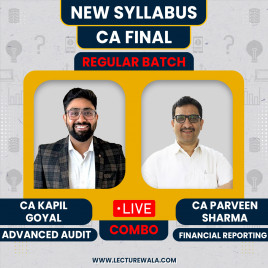 CA Parveen Sharma FR &amp; CA Kapil Goyal Audit Combo Regular Online Classes For CA Final: Online Classes