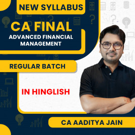 CA Aaditya Jain AFM 3 in 1 Comprehensive Regular Batch Online Classes For CA Final