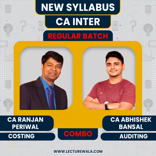 CA Ranjan Periwal Costing & CA Abhishek Bansal Auditing Regular Online Combo Classes For CA Inter