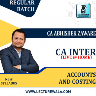 CA Inter Accounts & Costing New Syllabus Regular Course By CA Abhishek Zaware: Pendrive / Google Drive.