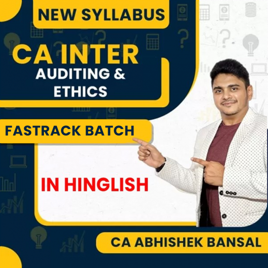 CA Abhishek Bansal Auditing and Ethics Fastrack Online Classes For CA Inter CA Abhishek Bansal Auditing and Ethics Fastrack Online Classes For CA Inter