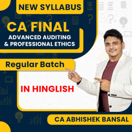 CA Abhishek Bansal Advanced Auditing &amp; Professional Ethics Regular Classes In English &amp; Hindi For CA Final 