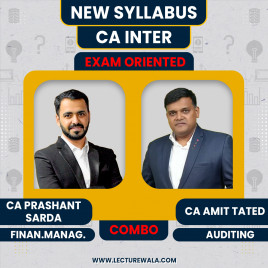 CA Inter Combo FM &amp; Audit Exam-Oriented Batch By CA Prashant Sarda &amp; CA Amit Tated