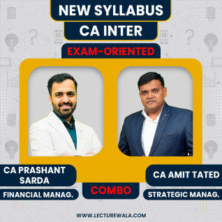 CA Prashant Sarda Financial Management CA Amit Tated Strategic Management Exam-Oriented Batch For CA Inter