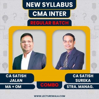 CA Satish Jalan MA + OM & CA Satish Sureka SM Regular Combo Classes For CMA Inter Online Classes