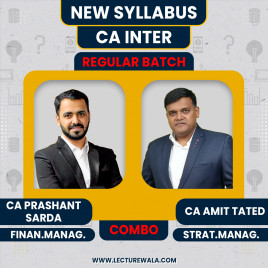 CA Prashant Sarda Financial Management &amp; CA Amit Tated Strategic Management Regular Combo Classes For CA Inter