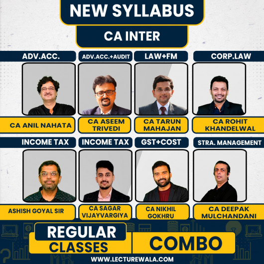 CA Inter New Syllabus Both Group All Subjects Regular Combo Batch By Nahata Academy