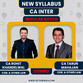 CA Inter New Syllabus Corporate &amp; Other Law Regular Batch By CA Tarun Mahajan and CA Rohit Khandelwal