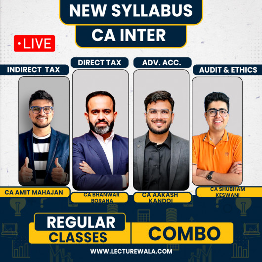CA Inter Taxation and Accounts & Audit Combo Regular Live Batch By BB virtual
