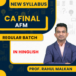 Prof. Rahul Malkan CA Final Advance Financial Management Regular Online Classes For CA Final
