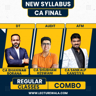 CA Bhanwar Borana Direct Tax, CA Shubham Keswani Audit & CA Sankalp Kanstiya AFM Regular Online Combo Classes For CA Final