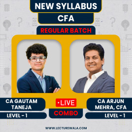 CA Arjun Mehra CFA &amp; CA Gautam Taneja CFA Level - 1 All Subjects Regular Online Classes