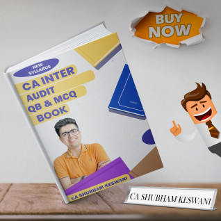 CA Inter Audit Question Bank & MCQ Book New Syllabus By CA Shubham Keswani 