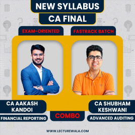 CA FINAL Audit &amp; Financial Reproting Exam Oriented &amp; Fastrack Batch By CA Aakash Kandoi &amp; CA Shubham Keswani 