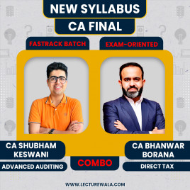 CA Final DT &amp; Audit Fastrack Exam Oriented Fastrack COMBO By CA Bhanwar Borana &amp; CA Shubham Keswani
