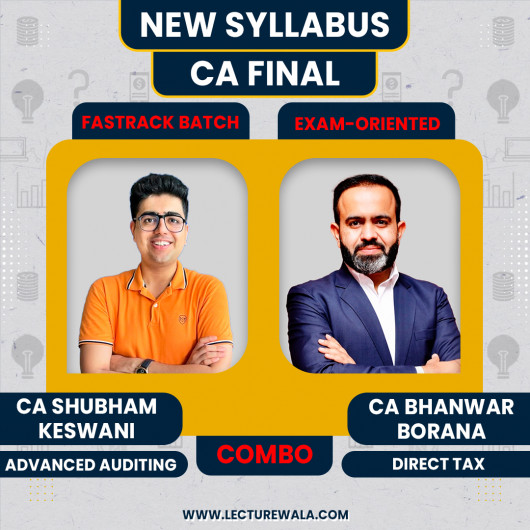 CA Final DT & Audit Fastrack Exam Oriented Fastrack COMBO By CA Bhanwar Borana & CA Shubham Keswani