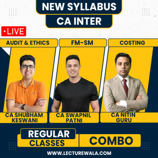 CA Inter Gorup 2 Live Batch Combo by CA Nitin Guru & CA Swapnil Patni & CA Shubham Keswani : Online Classes