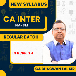 CA Bhagwan Lal FM - SM Regular Online Classes For CA Inter : Online Classes.