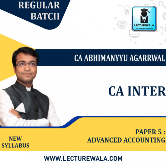 CA Inter Adv. Accounting Regular Course By CA Abhimanyyu Agarrwal: Pen Drive / Online Classes. CA Inter Adv. Accounting Regular Course By CA Abhimanyyu Agarrwal: Pen Drive / Online Classes.